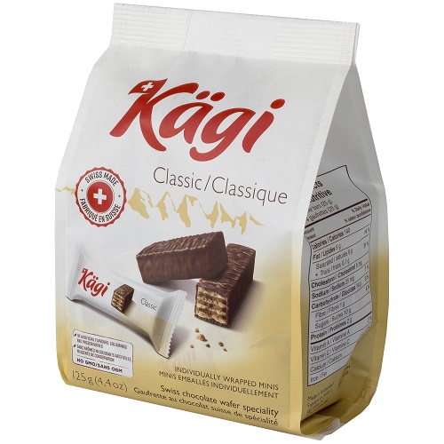 Kaegi Classic mini вафли в молочном шоколаде, 125 гр