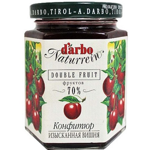 Darbo конфитюр Изысканная вишня, 200 гр