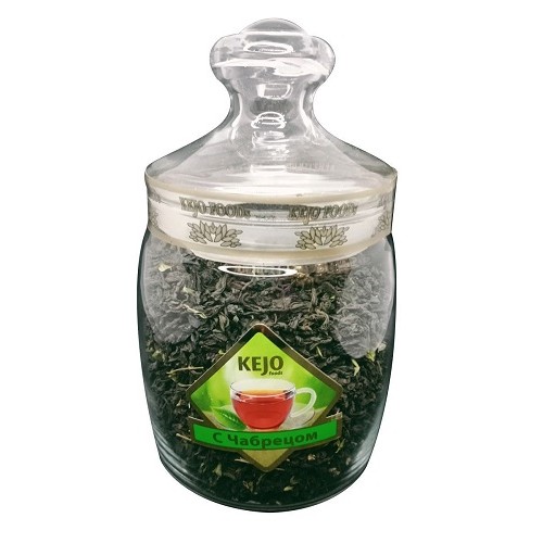 Kejo foods чай черный с чабрецом, стекло, 175 гр