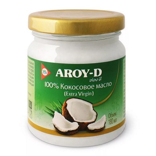 Aroy-D 100% кокосовое масло extra virgin, 180 мл