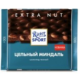 Ritter Sport шоколад темный Цельный миндаль, 100 гр