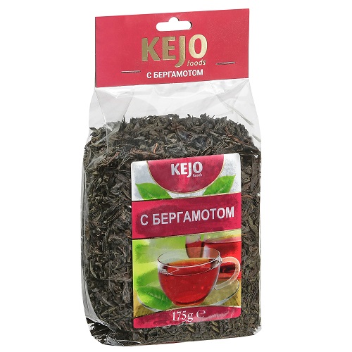 Kejo foods чай черный с бергамотом, 175 гр.