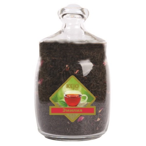 Kejo foods чай черный Эмилия, стекло, 175 гр