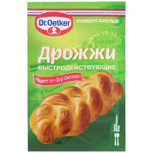Dr. Oetker дрожжи сухие быстродействующие, 7 гр