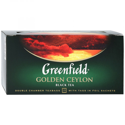 Greenfield чай черный Golden Ceylon, 25 пакетиков