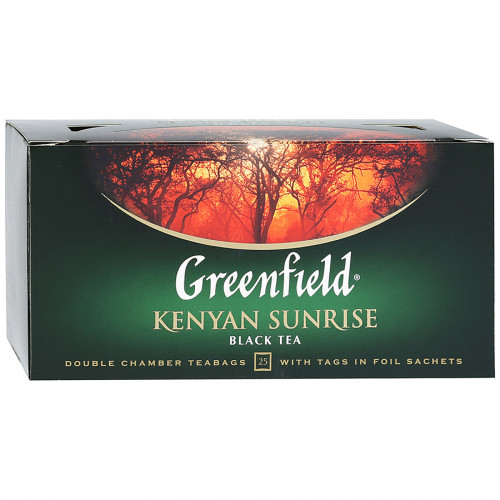 Greenfield чай черный Kenyan Sunrise, 25 пакетиков
