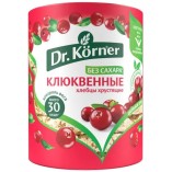 Dr.Korner хлебцы Злаковый коктейль клюквенный, 100 гр