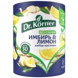 Dr.Korner хлебцы кукурузно-рисовые имбирь и лимон, 90 гр