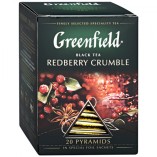 Greenfield чай черный Redberry Crumble, 20 пирамидок