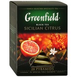 Greenfield чай черный Sicilian Citrus, 20 пирамидок