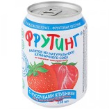 Fruiting напиток из клубничного сока с кусочками клубники, 238 мл