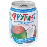 Fruiting напиток из сока гуавы с кусочками кокоса, 238 мл
