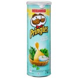Pringles чипсы картофельные Сметана и зелень, 165 гр