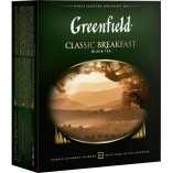 Greenfield черный чай Classic Breakfast, 100 пакетиков