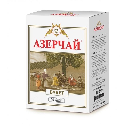 Азерчай чай черный Букет, картон, 400 гр, уценка