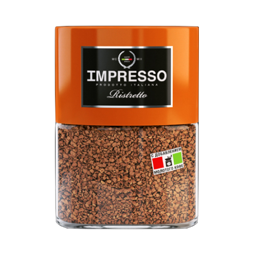 Impresso Ristretto, растворимый кофе, 100 гр