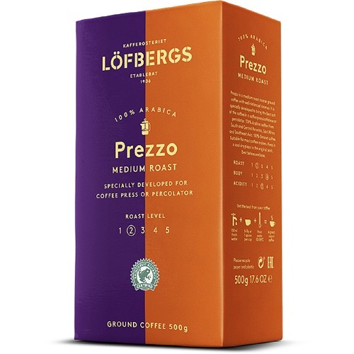 Lofbergs Prezzo, молотый, 500 гр, уценка