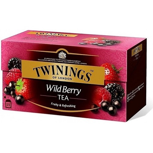 Twinings чай черный лесные ягоды, 25 пакетиков