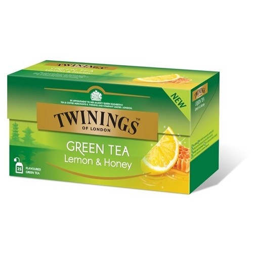 Twinings чай зеленый с лимоном, 25 пакетиков