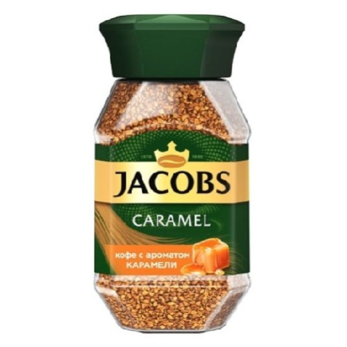 Jacobs Monarch Карамель, растворимый, стекло, 95 гр