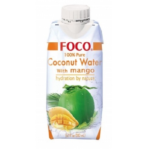 Foco кокосовая вода с соком манго, 330 мл