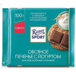Ritter Sport Овсяное печенье с йогуртом, 100 гр