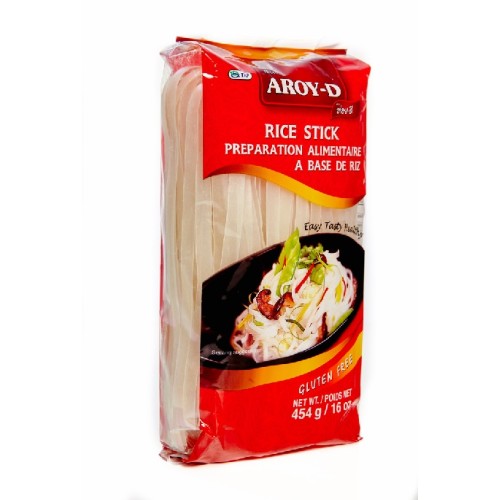 Aroy-D рисовая лапша, 10 мм, 454 гр