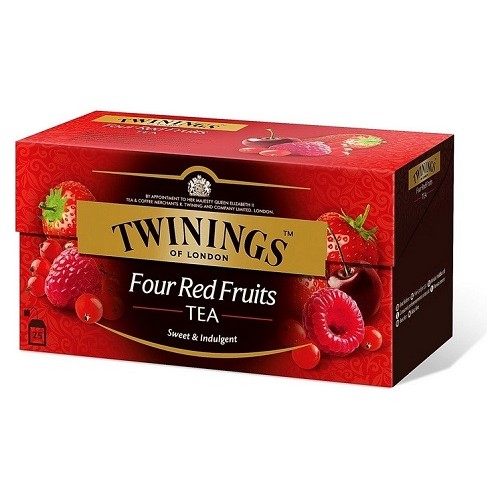 Twinings чай черный четыре красные ягоды, 25 пакетиков