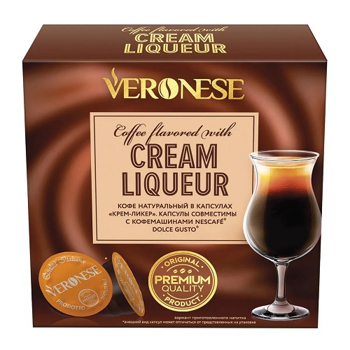 Veronese Cream Liqueur, для Dolce Gusto, 10 шт