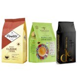 Три упаковки зернового кофе