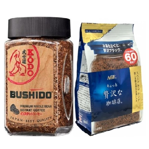 Кофе растворимый Bushido и AGF Zeitaky