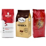 Три вида кофе в зернах