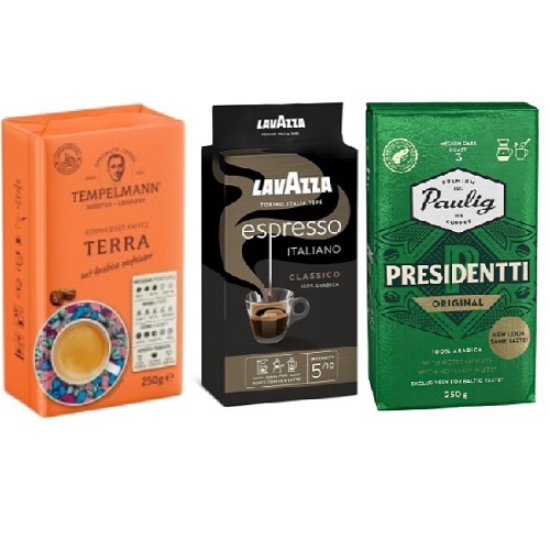 Кофе молотый 250 гр три вида Кофе молотый 250 гр три вида