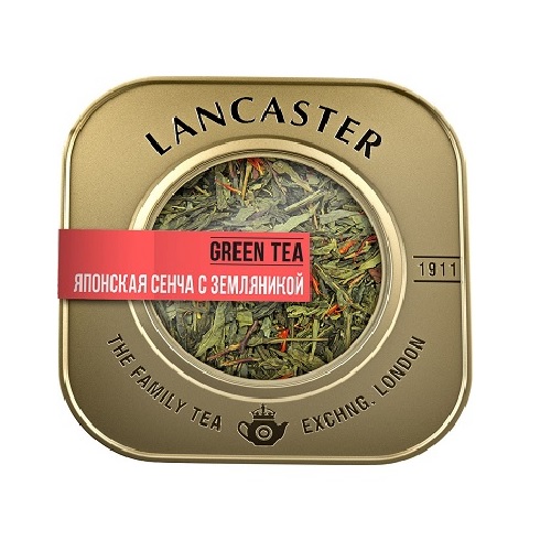 Lancaster зеленый чай Японская сенча с земляникой, 75 гр.