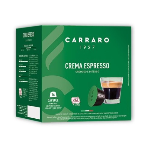 Carraro Crema Espresso, для Dolce Gusto, 16 шт