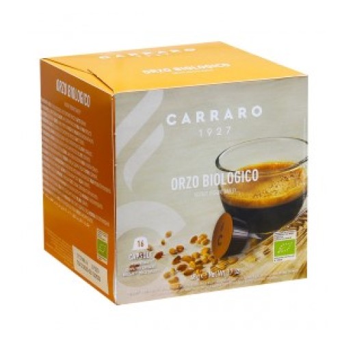 Carraro Orzo BIO, ячменный кофе, для Dolce Gusto, 16 шт