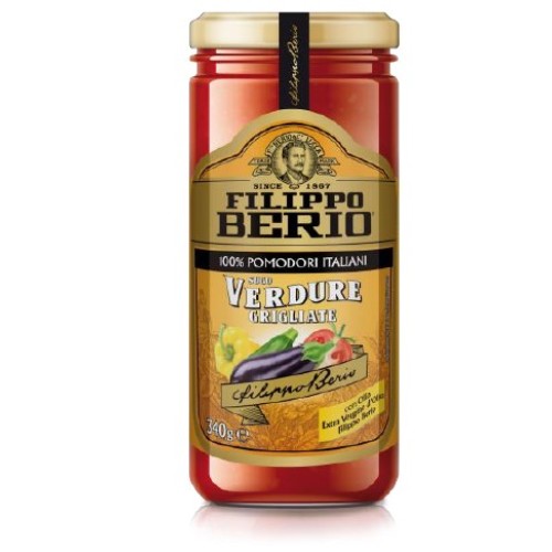 Filippo Berio томатный соус с овощами гриль, 340 гр