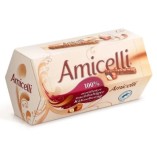Amicelli трубочки вафельные с ореховым кремом в молочном шоколаде, 150 гр