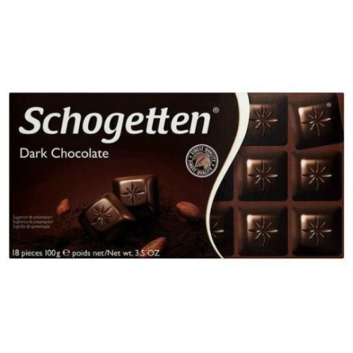 Schogetten шоколад темный с кремовой начинкой и вкусом мяты, 100 гр
