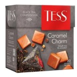 Tess чай черный Caramel Char, 20 пирамидок