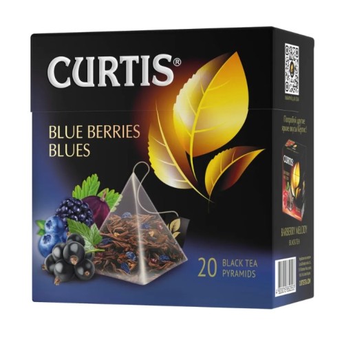 Curtis чай черный Blue Berries Blues, 20 пирамидок