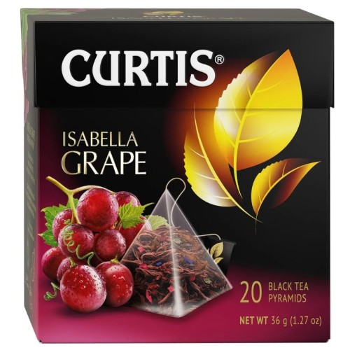 Curtis чай черный Isabella Grape, 20 пирамидок