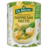 Dr.Korner хлебцы рисовые с песто и пармезаном, 80 гр