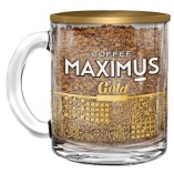 Maximus Gold, растворимый кофе, в стеклянной кружке, 70 гр