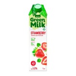 Green Milk напиток соевый Клубника, 1л