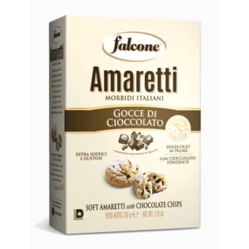 Falcone печенье Amaretti с шоколадом, 170 гр