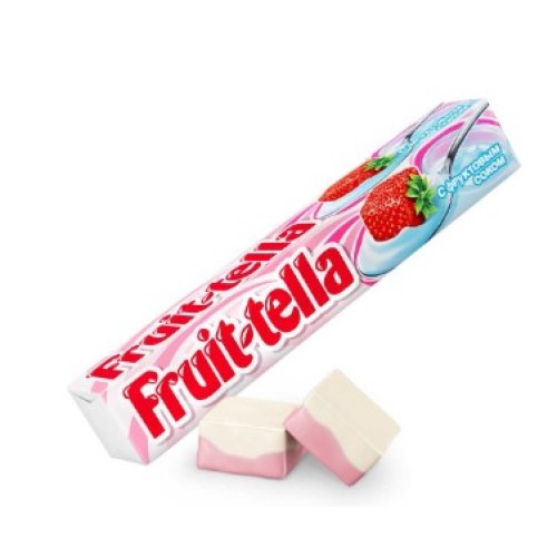 Fruittella жевальные конфеты Клубника Йогурт, 41 гр