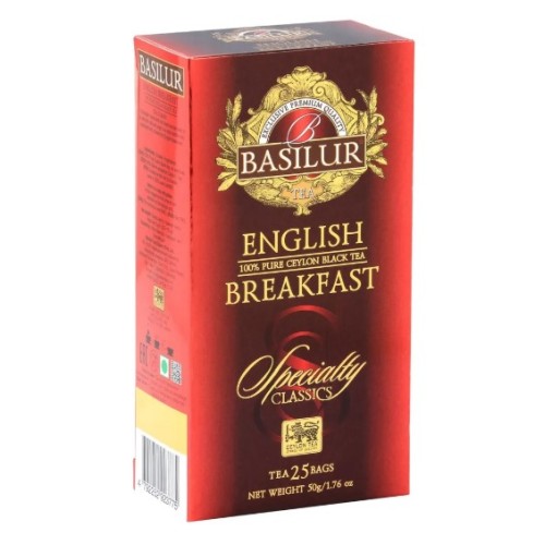 Basilur черный чай English Breakfast, 25 пакетиков