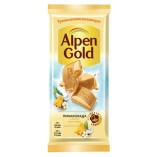 Alpen Gold шоколад белый Пина-колада, 80 гр