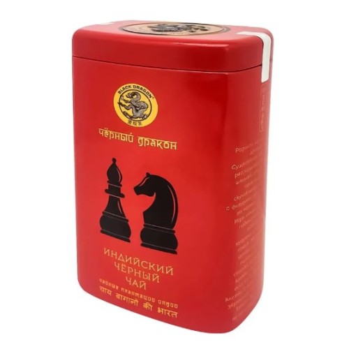 Черный дракон чай черный индийский Шахматы, ж/б, 100 гр